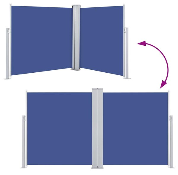 Uvlačiva bočna tenda 100 x 600 cm plava - Plava / 100 x 600 cm