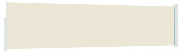Uvlačiva bočna tenda za terasu 120 x 500 cm krem - Krema / 117 x 500 cm