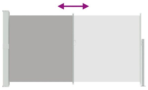 Uvlačiva bočna tenda za terasu 170 x 300 cm siva - Siva / 170 x 300 cm
