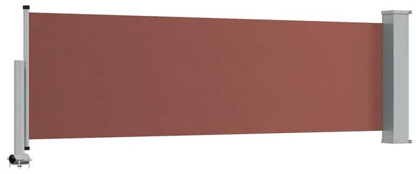 Uvlačiva bočna tenda za terasu 80 x 300 cm smeđa - Smeđa / 80 x 300 cm