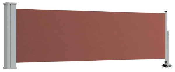 Uvlačiva bočna tenda za terasu 80 x 300 cm smeđa - Smeđa / 80 x 300 cm