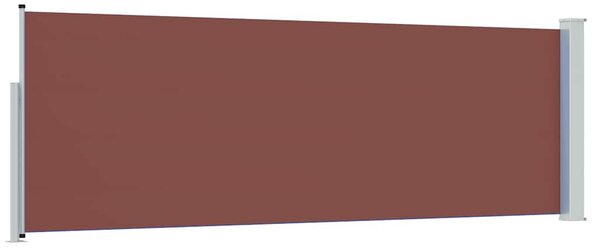 Uvlačiva bočna tenda za terasu 100 x 300 cm smeđa - Smeđa / 100 x 300 cm