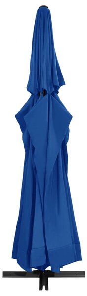 Vrtni suncobran s aluminijskim stupom 500 cm azurnoplavi - Plava / 500 cm