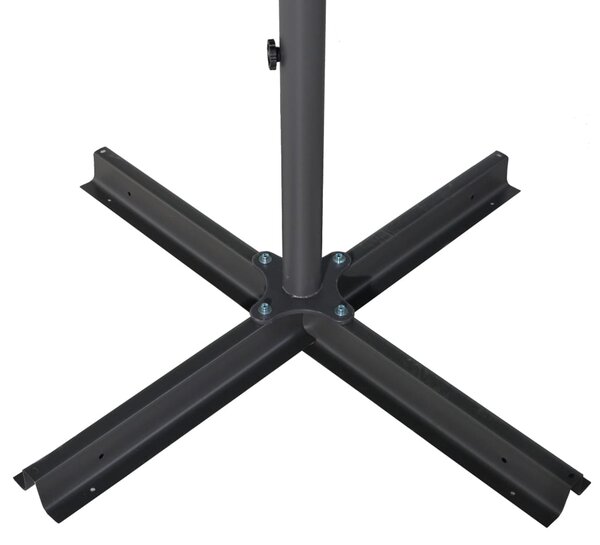 Vrtni suncobran s aluminijskim stupom 500 cm azurnoplavi - Plava / 500 cm