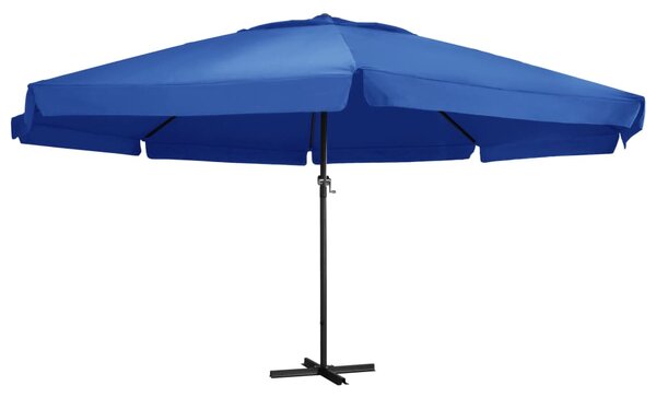 Vrtni suncobran s aluminijskim stupom 500 cm azurnoplavi - Plava / 500 cm