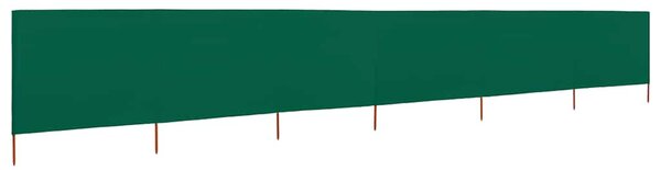 Vjetrobran sa 6 panela od tkanine 800 x 120 cm zeleni - Zelena / 800 x 120 cm