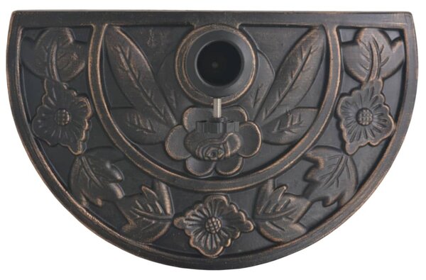 Stalak za Suncobran od Smole Poluokrugli Boja Bronce 9 kg - Smeđa / N/A
