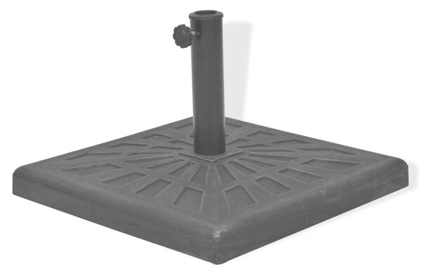 Stalak za Suncobran od Smole Pravokutni Crni 12 kg - Crna / N/A