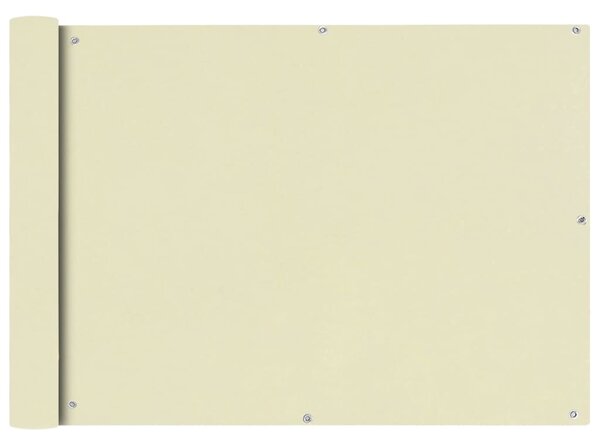 Balkonska Zaštita Oxford Tkanina Krem boje 75x600 cm - Krema / 75 x 600 cm