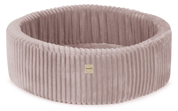Plush Nest Suhi bazen, okrugli, 90x30 cm, roza, pufnaste lamele