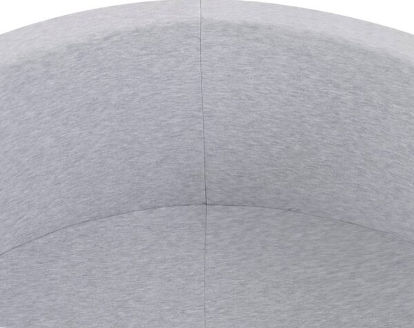 Bazen s lopticama Plush Nest, svijetlosiva, okrugla, pamučna, 90x30, 200 loptica: plava, žuta, crvena, zelena