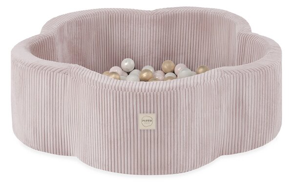 Plush Nest bazen za cvijeće, 95x30, svijetlo ružičasti, Cvjetna zabavna zona, 200 kuglica: biserne