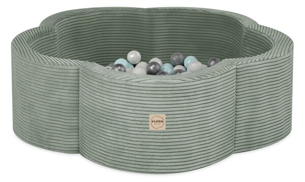 Plush Nest bazen za cvijeće, 95x30, zeleni, Cvjetna zabavna zona, 200 kuglica: biserne, biserne