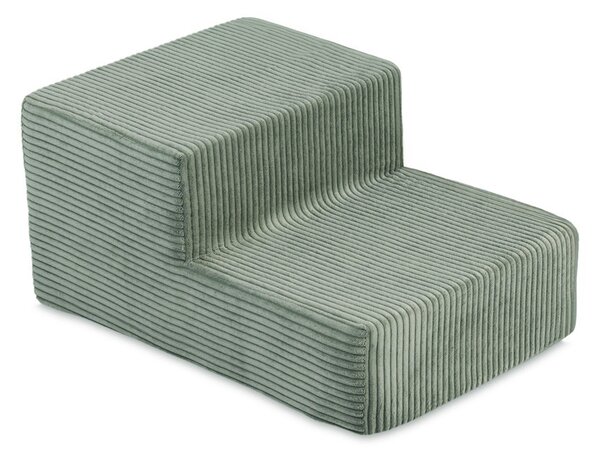 Plush Nest Igralište Suhi bazen 90x30 + stepenica (+200 loptica: biserna, biserna mint, srebrna), zeleni