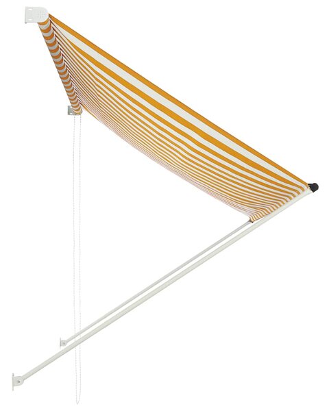 Tenda na uvlačenje 200 x 150 cm žuto-bijela - Žuta / 200 x 150 cm