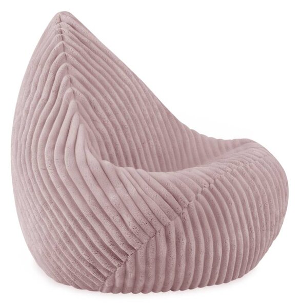 Plush Nest Sako vrećasta fotelja, roza, pufnaste lamele, veličina S (85x80x75)