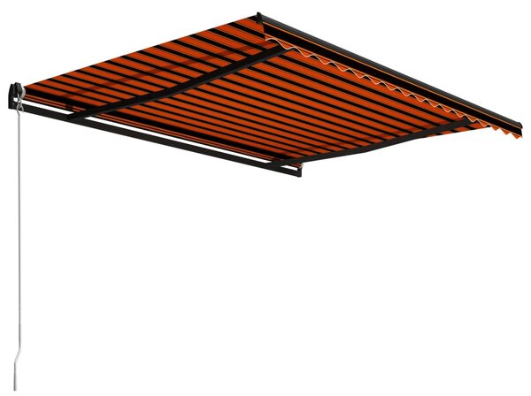 Tenda na ručno uvlačenje 450 x 300 cm narančasto-smeđa - Šarena / 450 x 300 cm
