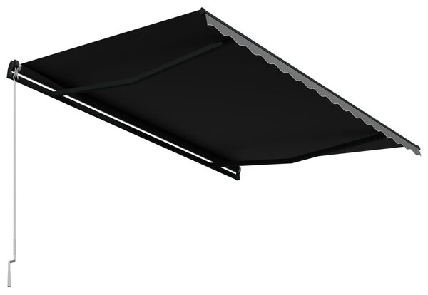 Tenda na ručno uvlačenje 450 x 300 cm antracit - Antracitno siva / 450 x 300 cm