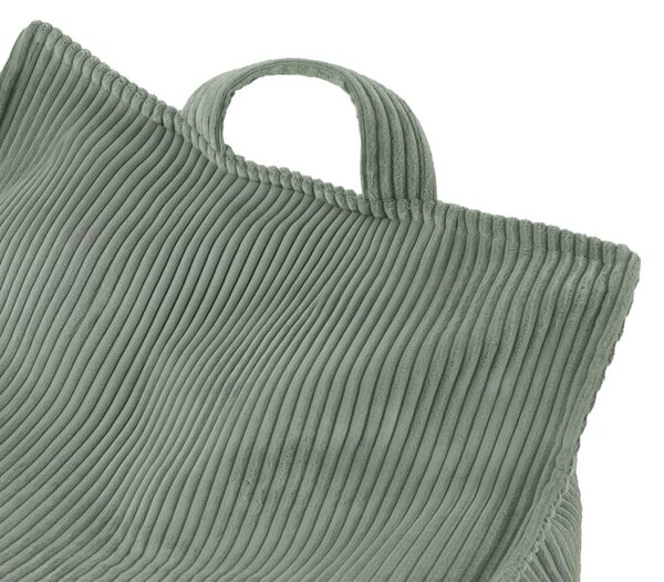 Plush Nest Puffy Square fotelja, 77x67x50, zelena