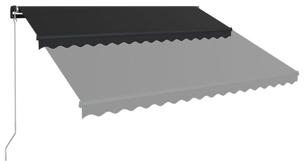 Tenda na ručno uvlačenje 450 x 300 cm antracit - Antracitno siva / 450 x 300 cm
