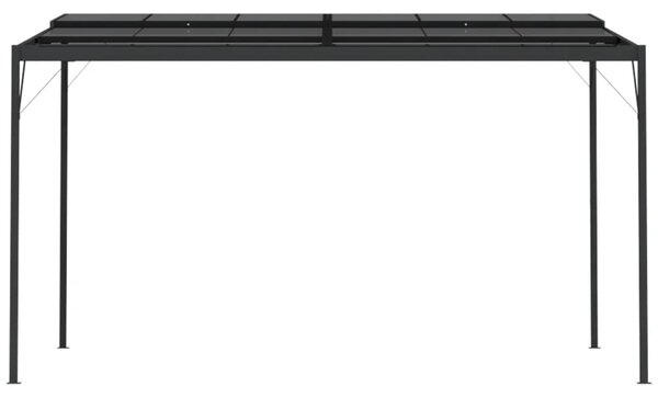 Sjenica s krovom antracit 4 x 3 x 2,5 m od aluminija i čelika - Antracitno siva / N/A