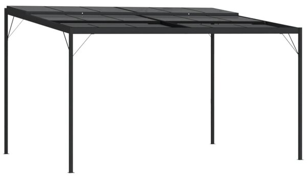 Sjenica s krovom antracit 4 x 3 x 2,5 m od aluminija i čelika - Antracitno siva / N/A