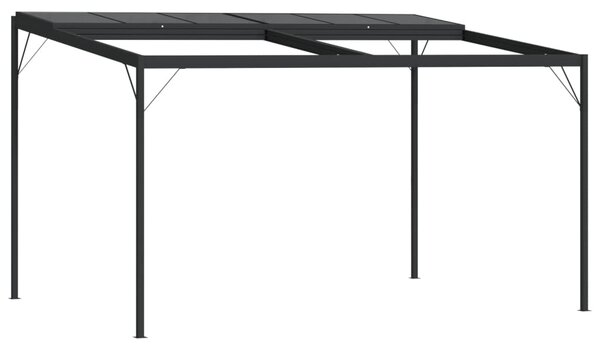 Sjenica s krovom antracit 4 x 3 x 2,5 m od aluminija i čelika - Antracitno siva / N/A