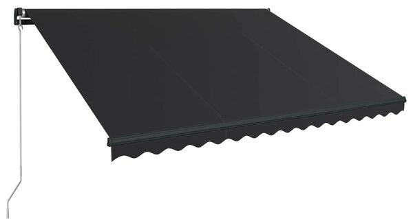 Tenda na ručno uvlačenje 450 x 300 cm antracit - Antracitno siva / 450 x 300 cm