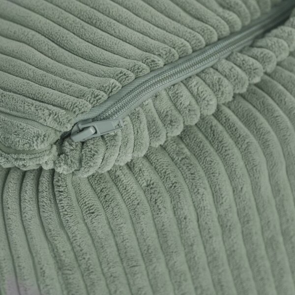 Plush Nest Puffy Square fotelja, 77x67x50, zelena