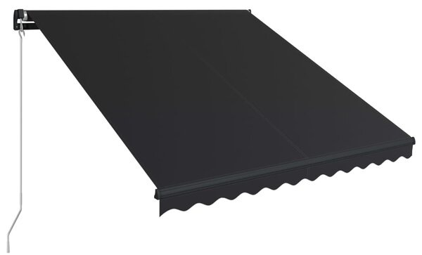 Tenda na ručno uvlačenje 300 x 250 cm antracit - Antracitno siva / 300 x 250 cm