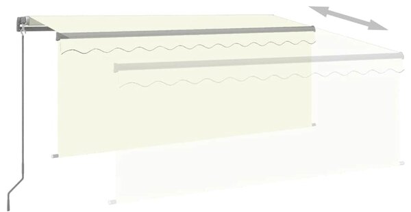 Tenda na ručno uvlačenje s roletom 3 x 2,5 m krem - Krema / 3 x 2.5 m