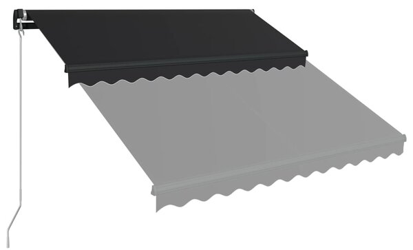 Tenda na ručno uvlačenje 300 x 250 cm antracit - Antracitno siva / 300 x 250 cm