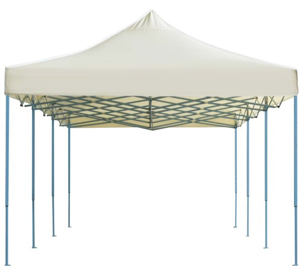 Sklopivi prigodni šator za zabave 3 x 9 m krem - Krema / N/A