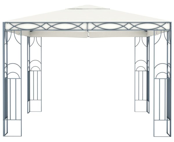 Sjenica s LED svjetlosnim trakama 300 x 300 cm krem - Krema / 300 x 300 cm
