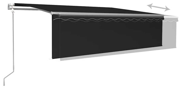 Automatska tenda na uvlačenje s roletom 5 x 3 m antracit - Antracitno siva / 5 x 3 m