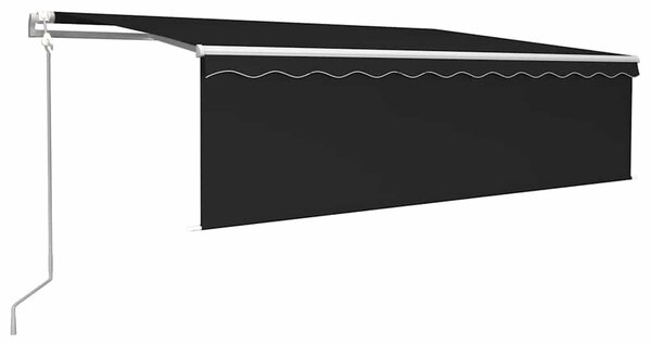 Automatska tenda na uvlačenje s roletom 5 x 3 m antracit - Antracitno siva / 5 x 3 m