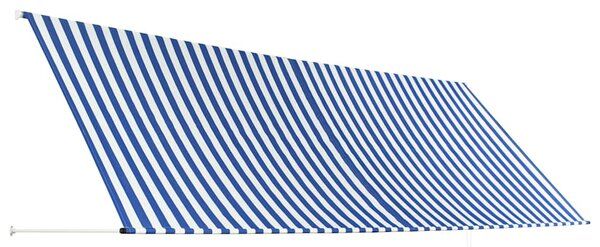 Tenda na uvlačenje 400 x 150 cm plavo-bijela - Plava / 400 x 150 cm