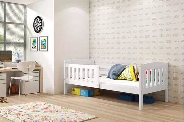 Dječji krevet Kubus 80×160 s madracem - Prirodno drvo