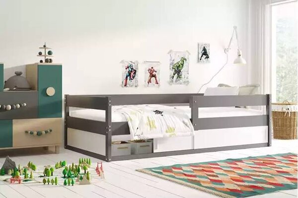 Dječji krevet Smart 80×160 s madracem i pretincem - Bijela