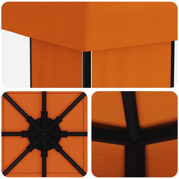 Gazebo 4 × 3 m Narančasta Poliester i čelik 190 gsm - Narančasta / 4 × 3 m