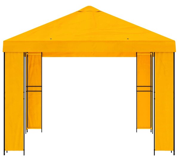 Gazebo 4 × 3 m Žuta Poliester i čelik 190 gsm - Žuta / 4 × 3 m