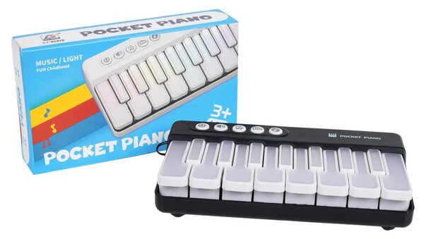 Crni glazbeni klavir-prostirka
