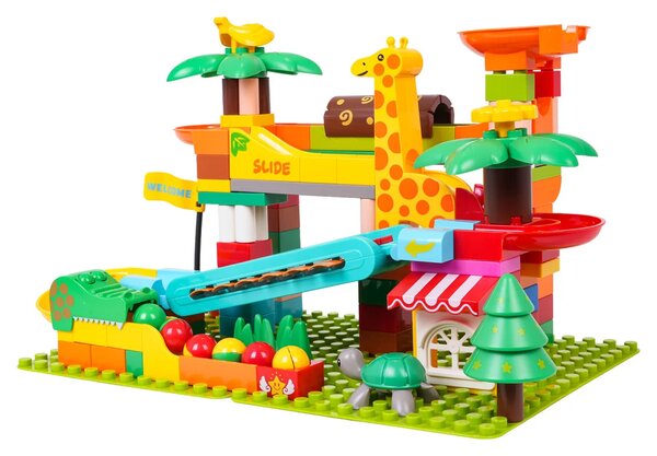 Set kockica safari staza s lopticama 109 dijelova 3+