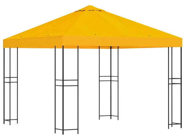 Gazebo 3 x 3 m Žuta Poliester i čelik 190 gsm - Žuta / 3 x 3 m