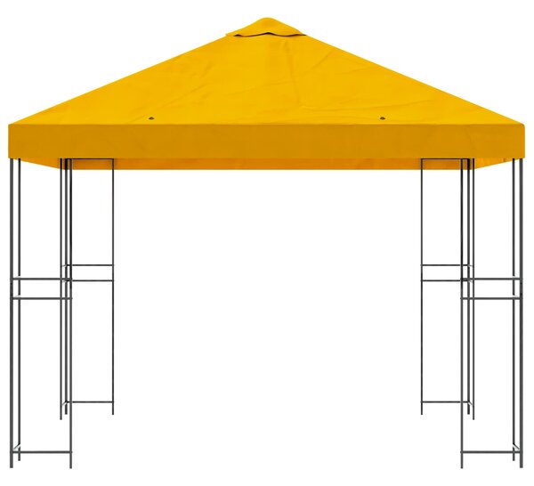 Gazebo 3 x 3 m Žuta Poliester i čelik 190 gsm - Žuta / 3 x 3 m