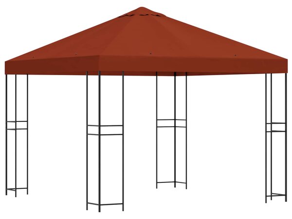 Gazebo 3 x 3 m Terakota Poliester i čelik 190 gsm - Terakota / 3 x 3 m