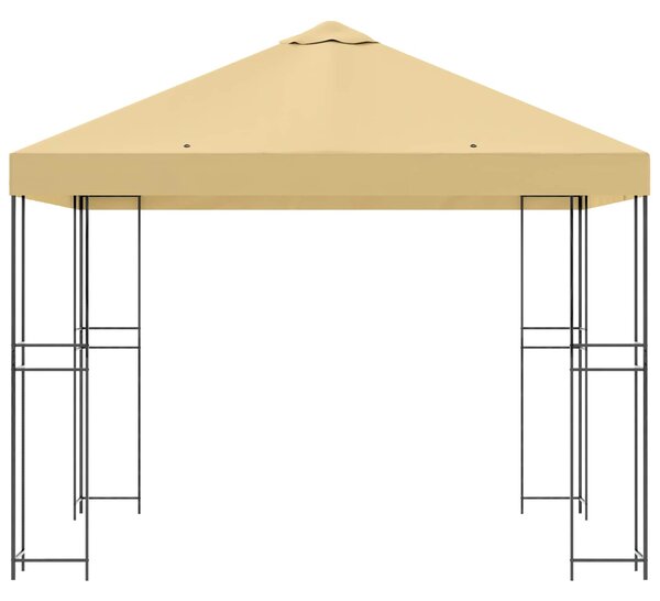 Gazebo 3 x 3 m Krem Poliester i čelik 190 gsm - Krem / 3 x 3 m