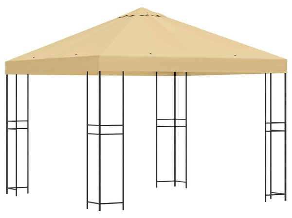 Gazebo 3 x 3 m Krem Poliester i čelik 190 gsm - Krem / 3 x 3 m