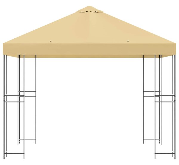 Gazebo 3 x 3 m Krem Poliester i čelik 190 gsm - Krem / 3 x 3 m