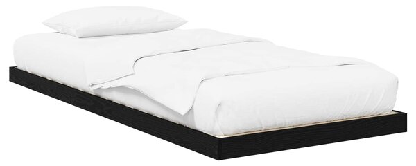 Krevet s daskama Crni hrast 75 x 190 cm Konstruirano drvo - Crna / 75 x 190 cm